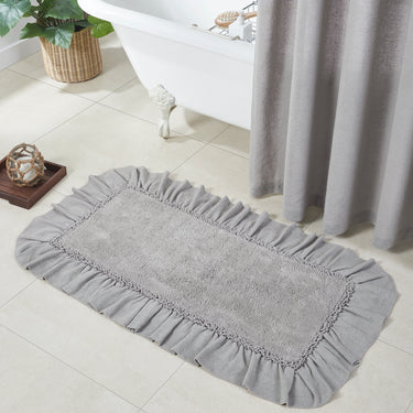 Burlap Dove Grey Bathmat 27